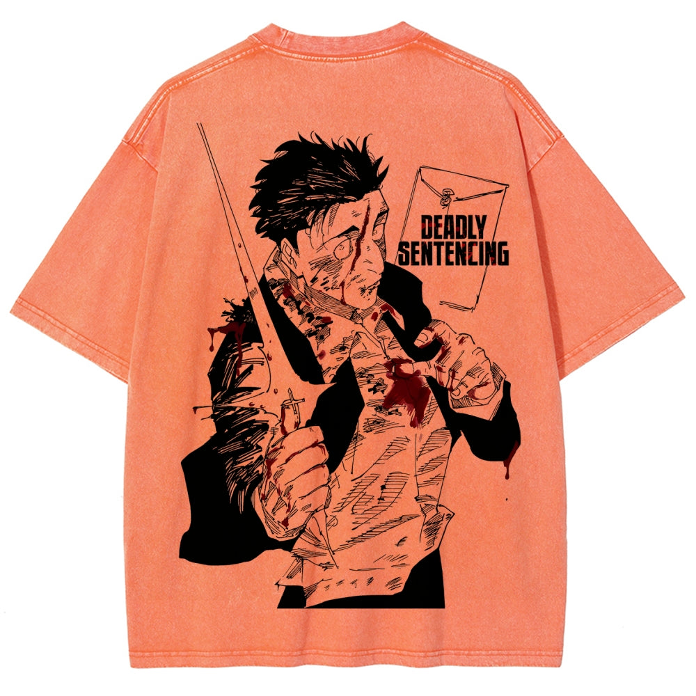 Jujutsu Kaisen Unisex Fit Washed T-Shirt 2603007906