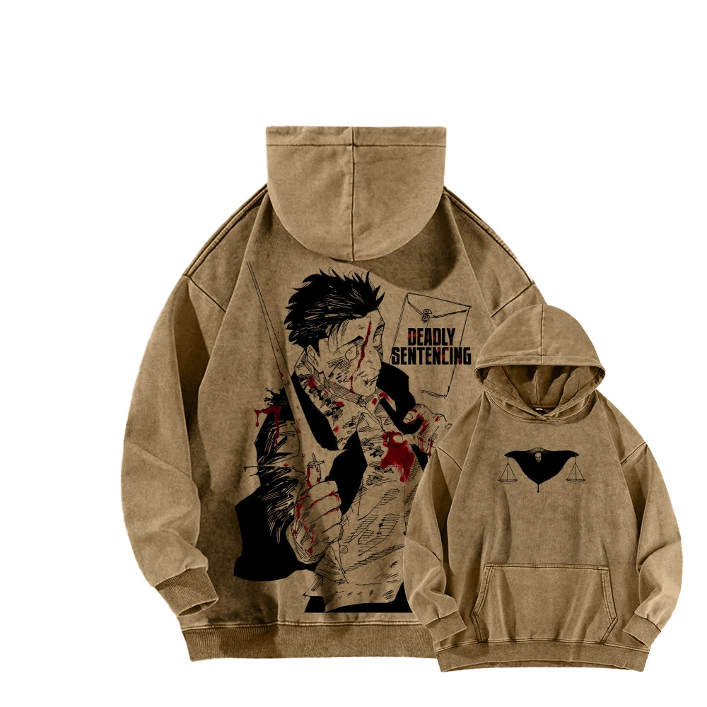 Jujutsu Kaisen Unisex Washed Hoodie 2603008303