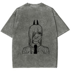 Chainsaw Man Unisex Fit Washed T-Shirt 2604004373