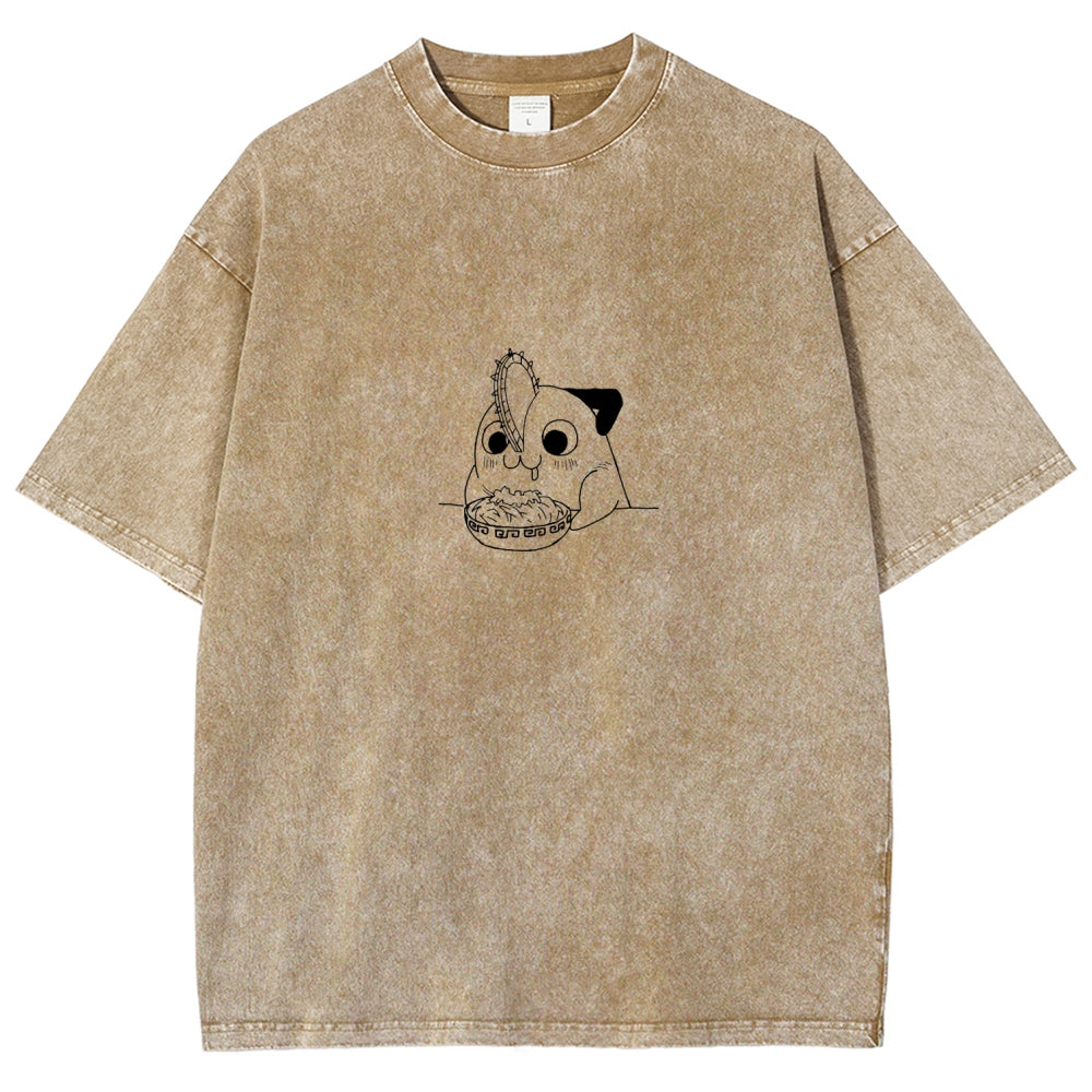 Chainsaw Man Unisex Fit Washed T-Shirt 2604004373