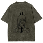 Chainsaw Man Unisex Fit Washed T-Shirt 2604004373