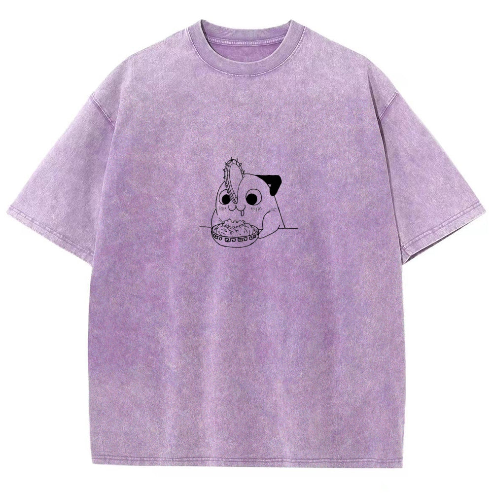 Chainsaw Man Unisex Fit Washed T-Shirt 2604004373