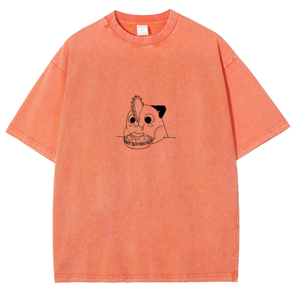 Chainsaw Man Unisex Fit Washed T-Shirt 2604004373