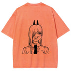 Chainsaw Man Unisex Fit Washed T-Shirt 2604004373