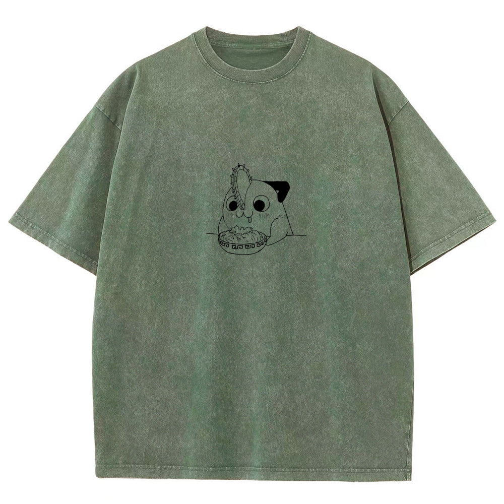 Chainsaw Man Unisex Fit Washed T-Shirt 2604004373