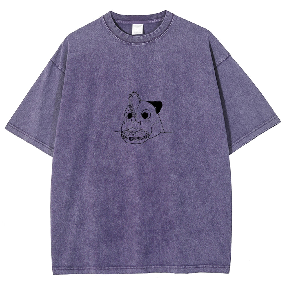 Chainsaw Man Unisex Fit Washed T-Shirt 2604004373
