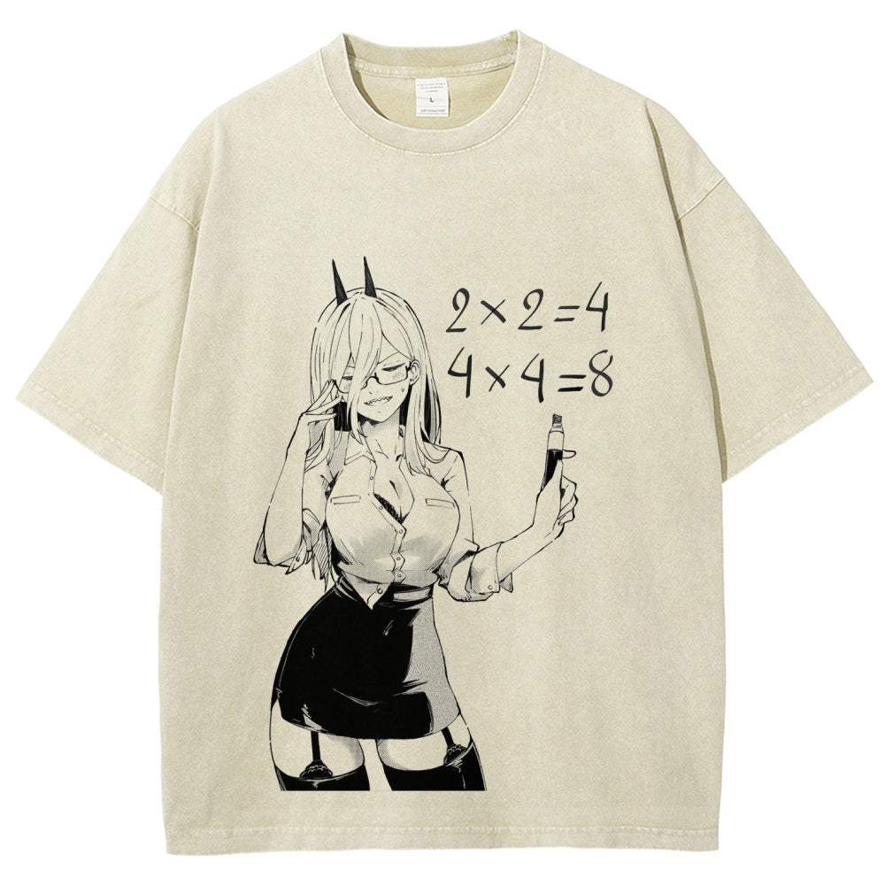 Chainsaw Man Unisex Fit Washed T-Shirt 2604004379