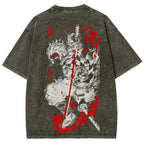 Demon Slayer Unisex Fit Washed T-Shirt 2605013389