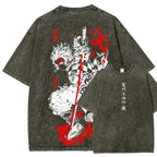 Demon Slayer Unisex Fit Washed T-Shirt 2605013389
