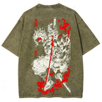 Demon Slayer Unisex Fit Washed T-Shirt 2605013389