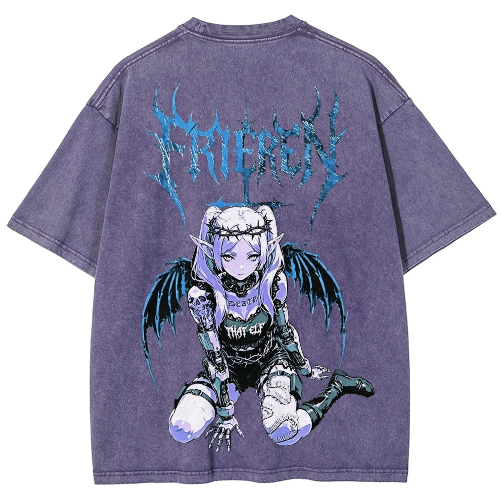 Frieren Unisex Fit Washed T-Shirt 2605013406