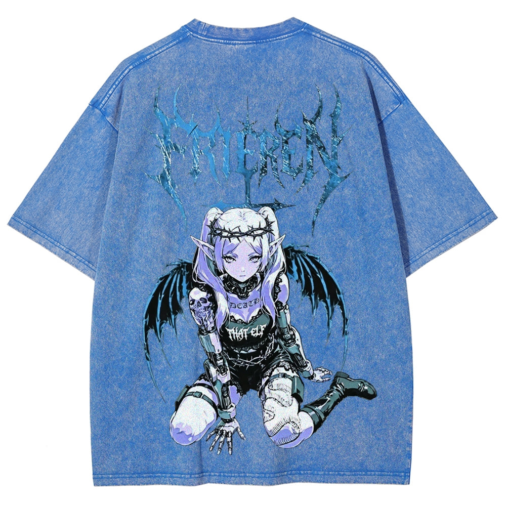 Frieren Unisex Fit Washed T-Shirt 2605013406