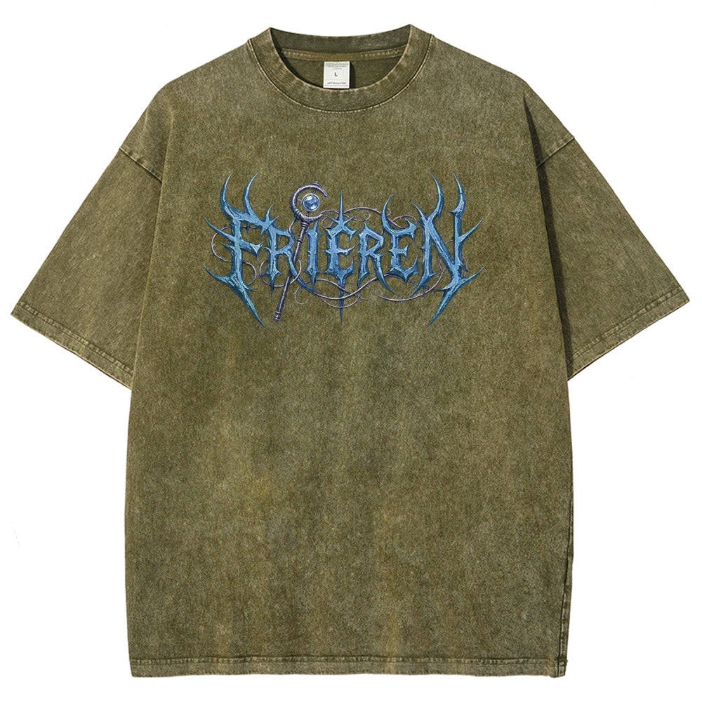 Frieren Unisex Fit Washed T-Shirt 2605013406