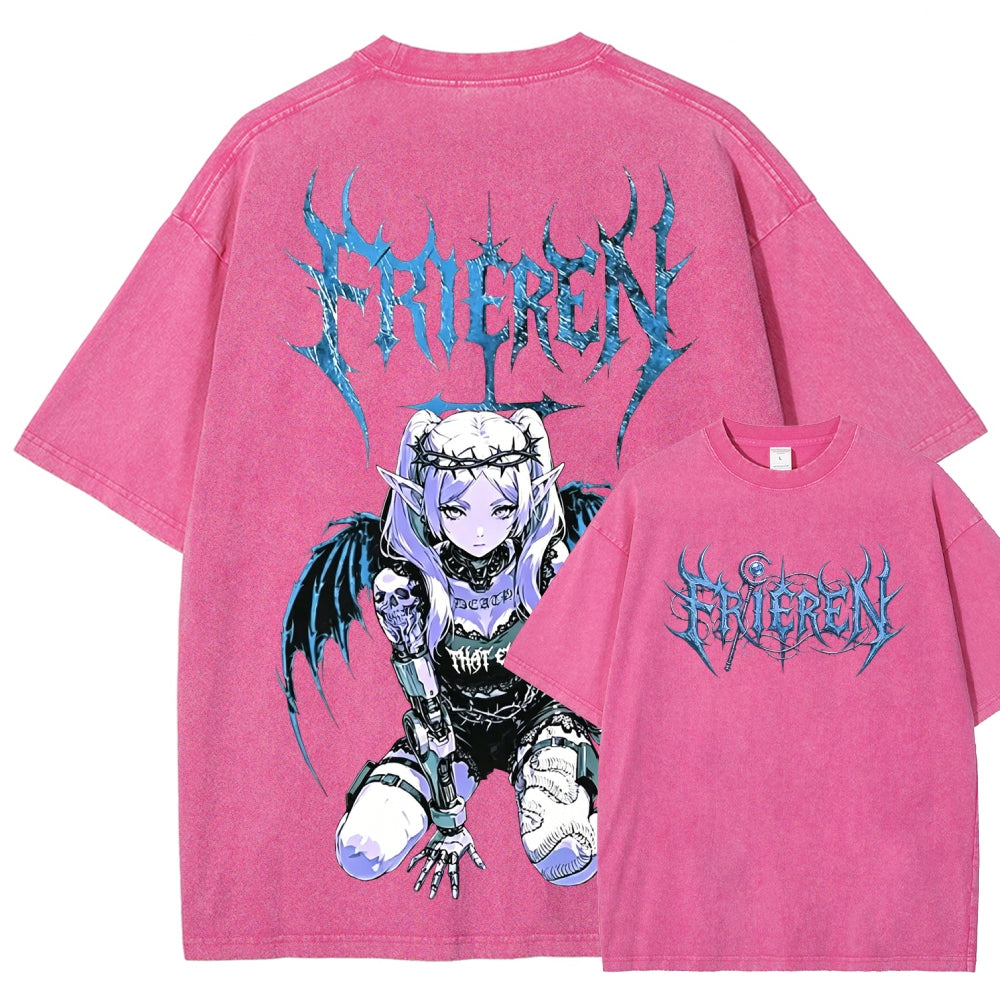 Frieren Unisex Fit Washed T-Shirt 2605013406