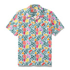 Hawaiian Shirt For Men Rainbow Petals 1940s Vintahe Shirt Camp Collar