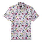 Men's Hawaiian Shirt Tropical Symphony Print Cotton Button-down Short Sleeve Aloha Shirt
