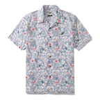 Hawaiian Shirt For Men Sea of Flowers Shirt Camp Collar 100% Cotton