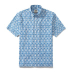 Men's Hawaiian Shirt Vintage Flowers Print Cotton Button-down