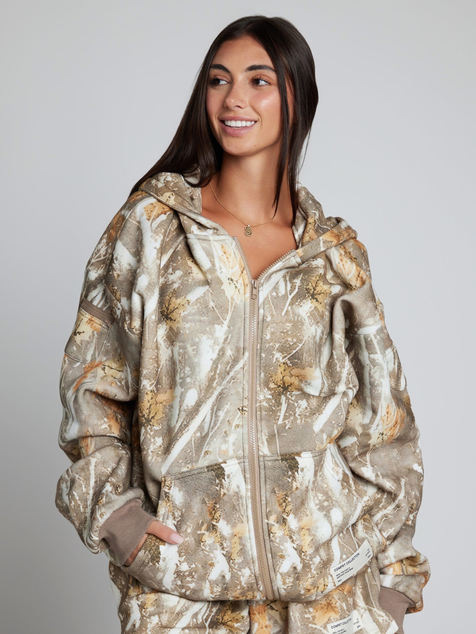 Camo Zip Hoodie