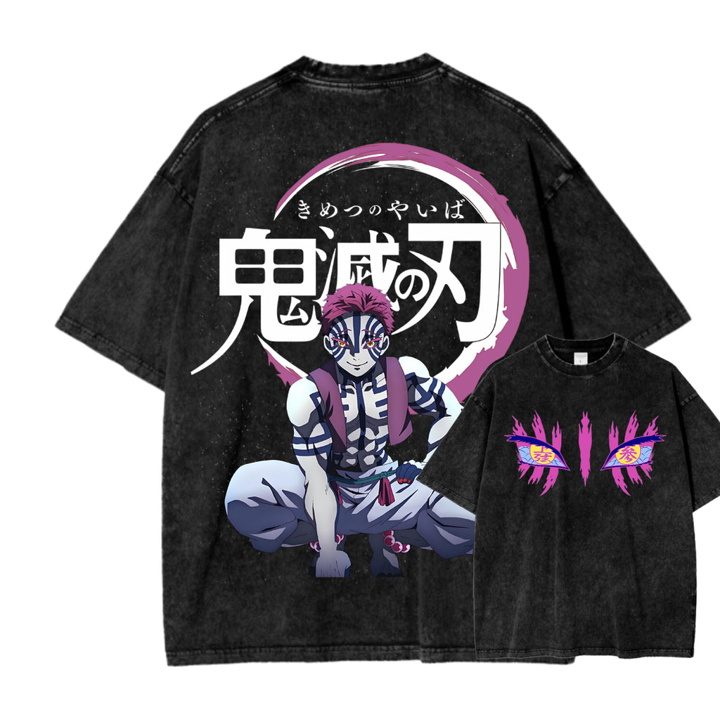 Demon Slayer Unisex Fit Washed T-Shirt 2503005374