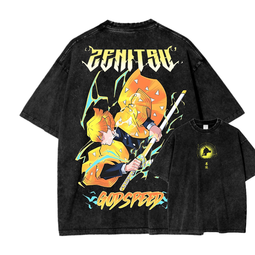 Demon Slayer Unisex Fit Washed T-Shirt 2503005425
