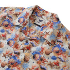 Hawaiian Shirt For Men Secrets of the Sea Shirt Camp Collar 100% Cotton