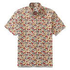 Men's Hawaiian Shirt Cherry Flavor By Claudia Cotton Button-down Short Sleeve Aloha Shirt