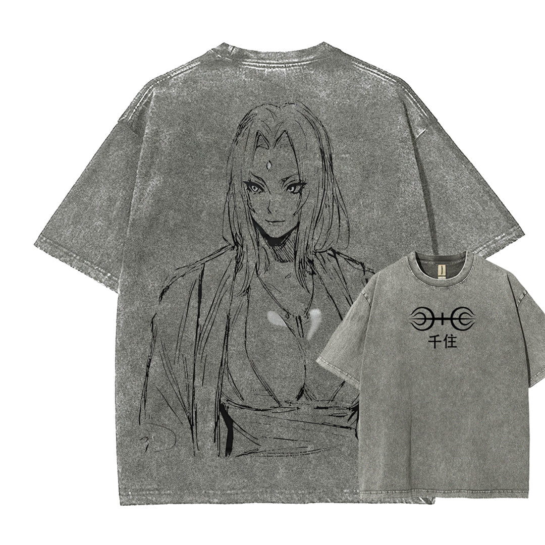 Naruto Unisex Fit Washed T-Shirt 2504009774