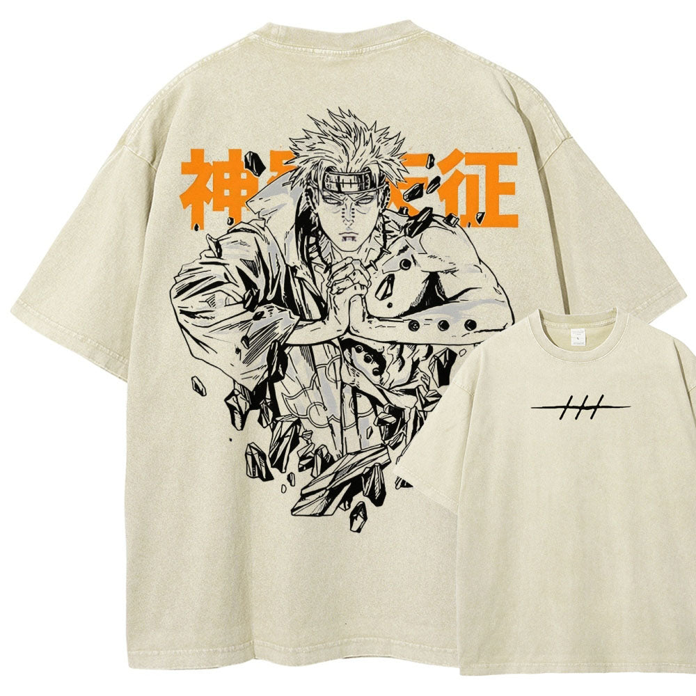 Naruto Unisex Fit Washed T-Shirt 2502003593