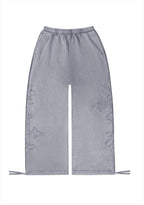 FERAL STUDDED OVERSIZED SWEATPANTS WASHED GREY