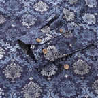 Men's Hawaiian Shirt Budapest Cotton Button-down Long Sleeve Aloha Shirt