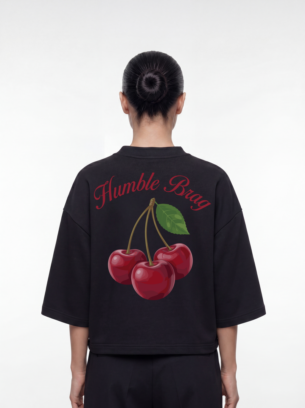 Women's OVERSZIED TEE - Cherry Brag