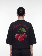 Women's OVERSZIED TEE - Cherry Brag