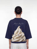 Women's OVERSZIED TEE - Cream Ski
