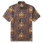 Men's Hawaiian Shirt Leo Print Tencel™ Button-down Short Sleeve Aloha Shirt
