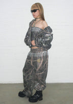 ENEMY RHINESTONE SWEATPANTS TREE CAMO
