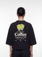 Women's OVERSZIED TEE - Espresso Club