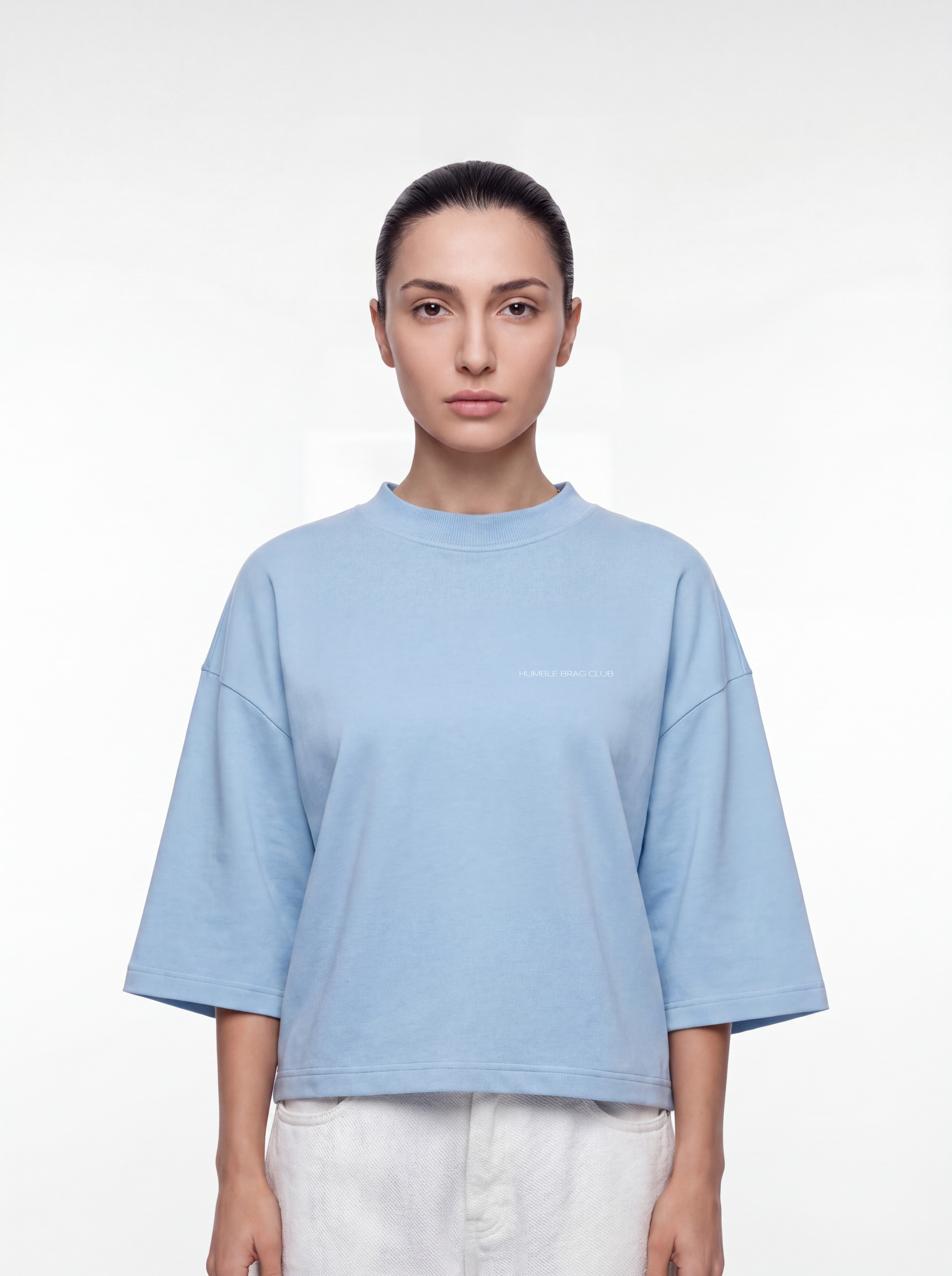 Women's OVERSZIED TEE - Aqua Roar