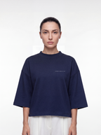 Women's OVERSZIED TEE - Blueberry bloom