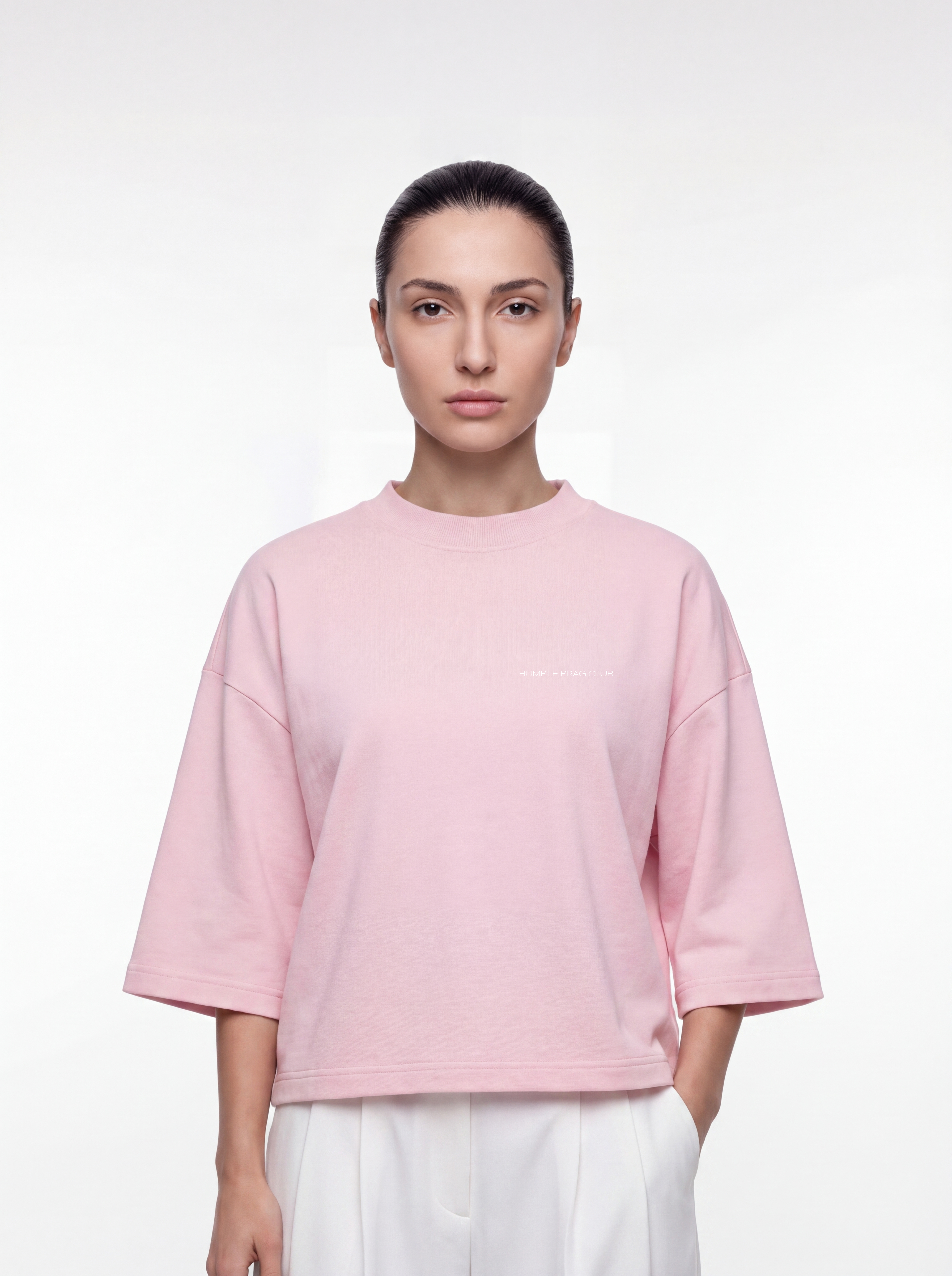 Women's OVERSZIED TEE - Pink Flame