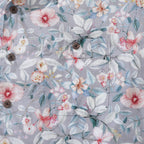 Hawaiian Shirt For Men Sea of Flowers Shirt Camp Collar 100% Cotton
