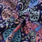 Men's Hawaiian Shirt Moon Moth Mysteries By Rebecca Elfast Cotton Button-down Short Sleeve Aloha Shirt