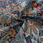 Hawaiian Shirt For Men Scrollwork Shirt Camp Collar 100% Cotton