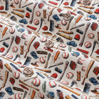 Men's Hawaiian Shirt Field of Dreams Print Cotton Button-down Short Sleeve Aloha Shirt