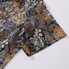 Hawaiian Shirt For Men Animal Pattern Leaves By Annick Shirt Camp Collar 100% Cotton