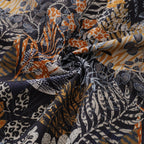 Hawaiian Shirt For Men Animal Pattern Leaves By Annick Shirt Camp Collar 100% Cotton