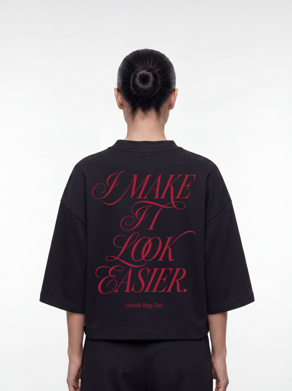Women's OVERSZIED TEE - Make it look easy