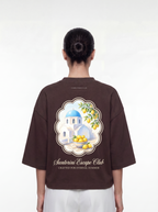 Women's OVERSZIED TEE - Santorini Esape Club