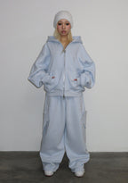 STITCH WINGS ZIP HOODIE BABY BLUE (DETACHABLE WINGS)