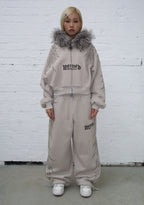 FALLEN STUDDED OVERSIZED SWEATPANTS BONE